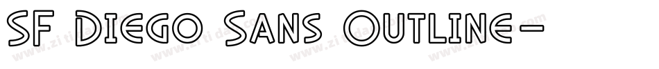 SF Diego Sans Outline字体转换